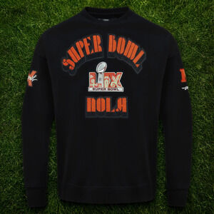 NFL Super Bowl 59 Pro Standard Drop Shoulder Fleece Crewneck Men's Sz L NOLA NWT